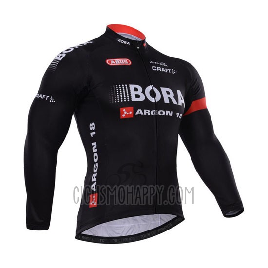 Bora Cycling Jersey Bib Tight 2015 Long Sleeve Black